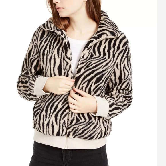 *BLACK* NWT, HIPPIE ROSE, JUNIORS, SHERPA JACKET - Picture 3 of 11